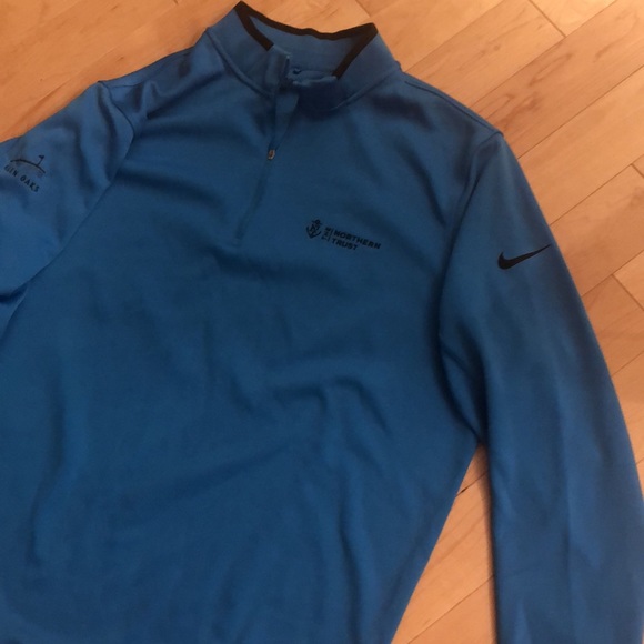 Nike Golf Long Sleeve Blue Northern Trust Glen Oaks Size XXL - Picture 8 of 9
